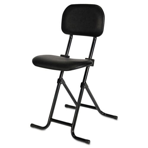 Alera Alera Il Series Height-adjustable Folding Stool Supports Up To 300 Lb 27.5 Seat Height Black - Office - Alera®