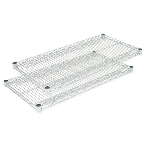 Alera Industrial Wire Shelving Extra Wire Shelves 48w X 18d Black 2 Shelves/carton - Furniture - Alera®