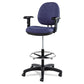 Alera Alera Interval Series Swivel Task Stool Supports Up To 275 Lb 23.93 To 34.53 Seat Height Black Fabric - Office - Alera®