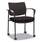 Alera Alera Iv Series Fabric Back/seat Guest Chairs 24.8 X 22.83 X 32.28 Black Seat Black Back Black Base 2/carton - Furniture - Alera®