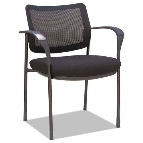 Alera Alera Iv Series Mesh-back Fabric-seat Guest Chairs 25.19 X 23.62 X 32.28 Black Seat Black Back Black Base 2/carton - Furniture -