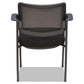 Alera Alera Iv Series Mesh-back Fabric-seat Guest Chairs 25.19 X 23.62 X 32.28 Black Seat Black Back Black Base 2/carton - Furniture -