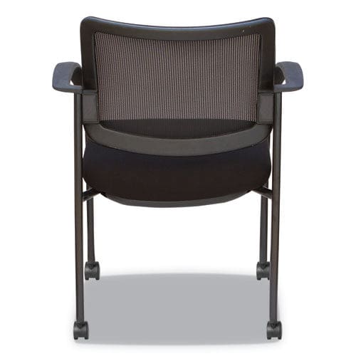 Alera Alera Iv Series Mesh-back Fabric-seat Guest Chairs 25.19 X 23.62 X 32.28 Black Seat Black Back Black Base 2/carton - Furniture -