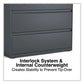 Alera Lateral File 3 Legal/letter/a4/a5-size File Drawers Charcoal 42 X 18.63 X 40.25 - Furniture - Alera®