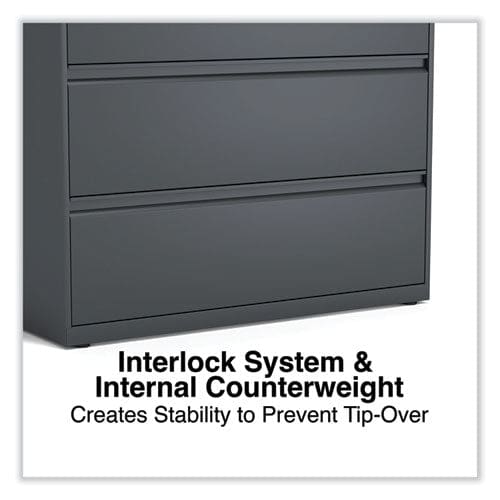 Alera Lateral File 3 Legal/letter/a4/a5-size File Drawers Charcoal 42 X 18.63 X 40.25 - Furniture - Alera®