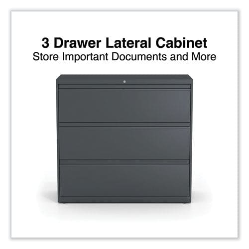 Alera Lateral File 3 Legal/letter/a4/a5-size File Drawers Charcoal 42 X 18.63 X 40.25 - Furniture - Alera®