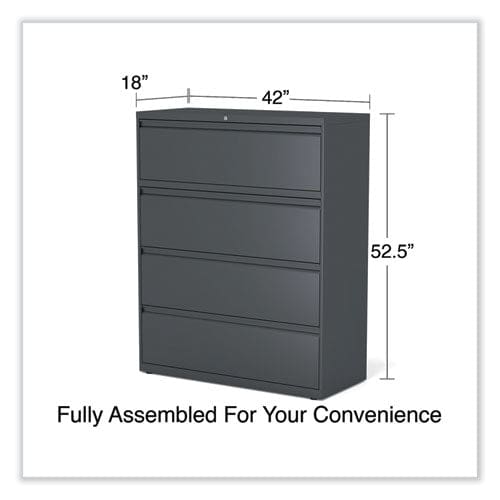 Alera Lateral File 4 Legal/letter/a4/a5-size File Drawers Charcoal 42 X 18.63 X 52.5 - Furniture - Alera®