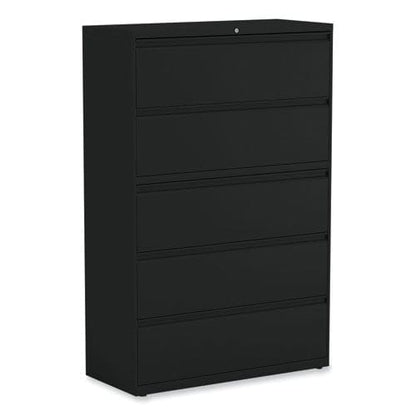 Alera Lateral File 5 Legal/letter/a4/a5-size File Drawers Black 42 X 18.63 X 67.63 - Furniture - Alera®