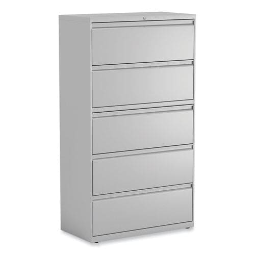 Alera Lateral File 5 Legal/letter/a4/a5-size File Drawers Light Gray 36 X 18.63 X 67.63 - Furniture - Alera®