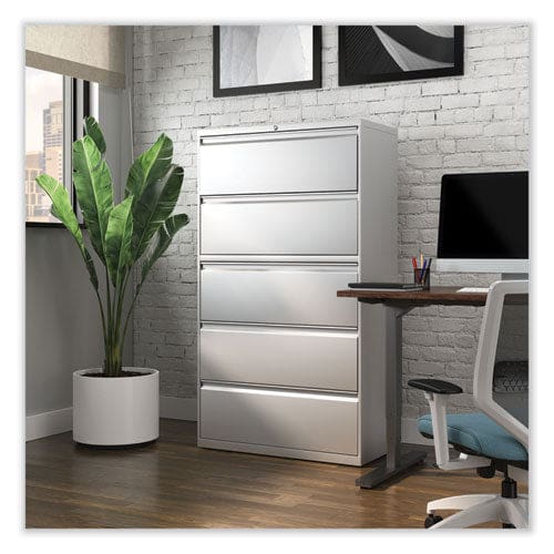 Alera Lateral File 5 Legal/letter/a4/a5-size File Drawers Light Gray 36 X 18.63 X 67.63 - Furniture - Alera®