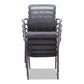 Alera Alera Mesh Guest Stacking Chair 26 X 25.6 X 36.2 Black Seat Black Back Black Base - Furniture - Alera®