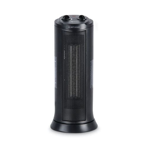 Alera Mini Tower Ceramic Heater 1,500 W 7.37 X 7.37 X 17.37 Black - Janitorial & Sanitation - Alera®