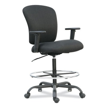 Alera Alera Mota Series Big And Tall Stool Supports Up To 450 Lb 28.74 To 32.67 Seat Height Black - Office - Alera®