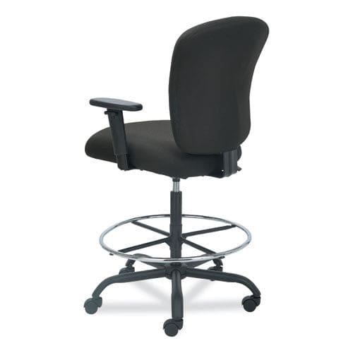 Alera Alera Mota Series Big And Tall Stool Supports Up To 450 Lb 28.74 To 32.67 Seat Height Black - Office - Alera®