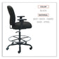 Alera Alera Mota Series Big And Tall Stool Supports Up To 450 Lb 28.74 To 32.67 Seat Height Black - Office - Alera®