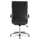 Alera Alera Neratoli High-back Slim Profile Chair Faux Leather 275 Lb Cap 17.32 To 21.25 Seat Height Black Seat/back Chrome - Furniture -