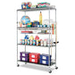 Alera Nsf Certified Industrial Four-shelf Wire Shelving Kit 36w X 24d X 72h Silver - Office - Alera®