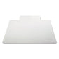 Alera Occasional Use Studded Chair Mat For Flat Pile Carpet 45 X 53 Wide Lipped Clear - Furniture - Alera®