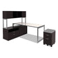 Alera Alera Open Office Desk Series Adjustable O-leg Desk Base 47.25 To 70.78w X 23.63d X 28.5h Silver - Furniture - Alera®