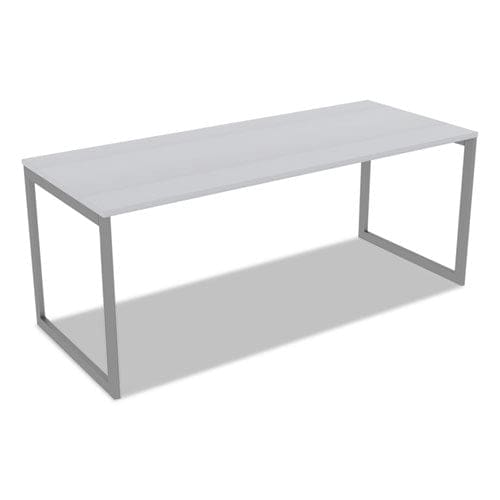 Alera Alera Open Office Desk Series Adjustable O-leg Desk Base 47.25 To 70.78w X 29.5d X 28.5h Silver - Furniture - Alera®