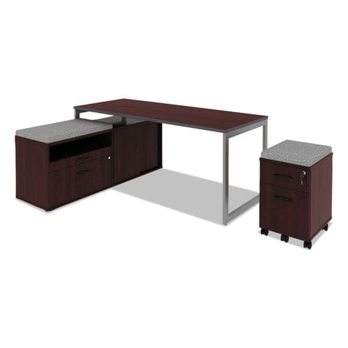 Alera Alera Open Office Desk Series Adjustable O-leg Desk Base 47.25 To 70.78w X 29.5d X 28.5h Silver - Furniture - Alera®