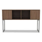 Alera Alera Open Office Desk Series Hutch 59w X 15d X 36.38h Modern Walnut - Furniture - Alera®