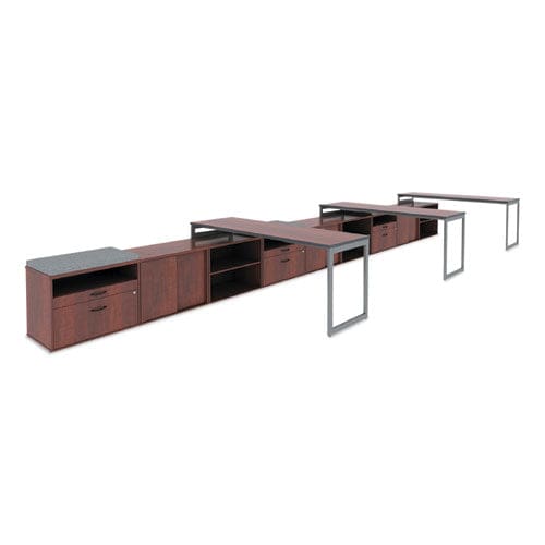 Alera Alera Open Office Desk Series Low File Cabinet Credenza 2-drawer: Pencil/file Legal/letter 1 Shelf,cherry,29.5x19.13x22.88 - Furniture