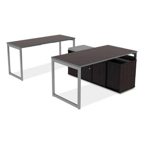 Alera Alera Open Office Desk Series Low File Cabinet Credenza 2-drawer: Pencil/file,legal/letter,1 Shelf,espresso,29.5x19.13x22.88 -