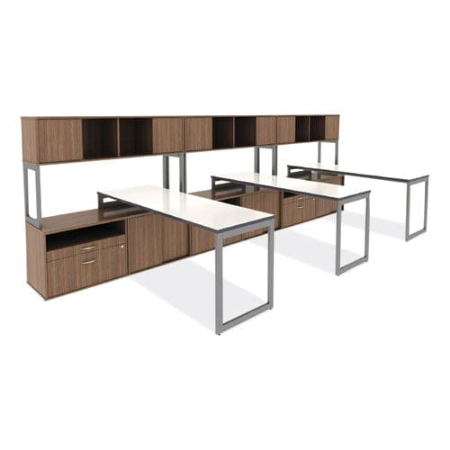 Alera Alera Open Office Low Storage Cabinet Credenza 29.5 X 19.13 X 22.78 Walnut - Furniture - Alera®