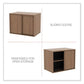 Alera Alera Open Office Low Storage Cabinet Credenza 29.5 X 19.13 X 22.78 Walnut - Furniture - Alera®