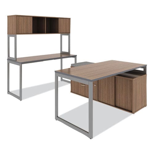 Alera Alera Open Office Low Storage Cabinet Credenza 29.5 X 19.13 X 22.78 Walnut - Furniture - Alera®