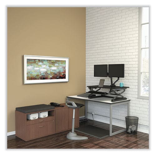 Alera Alera Open Office Low Storage Cabinet Credenza 29.5 X 19.13 X 22.78 Walnut - Furniture - Alera®