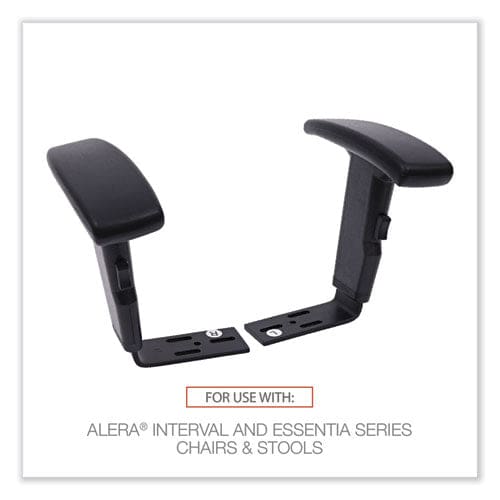 Alera Optional Height-adjustable T-arms For Alera Essentia And Interval Series Chairs Black 2/set - Furniture - Alera®