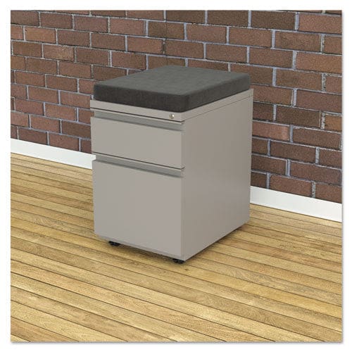 Alera Pedestal File Seat Cushion 14.88 X 19.13 X 2.13 Smoke - Furniture - Alera®