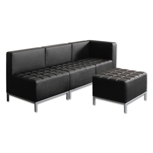 Alera Alera Qub Series Armless L Sectional 26.38w X 26.38d X 30.5h Black - Furniture - Alera®