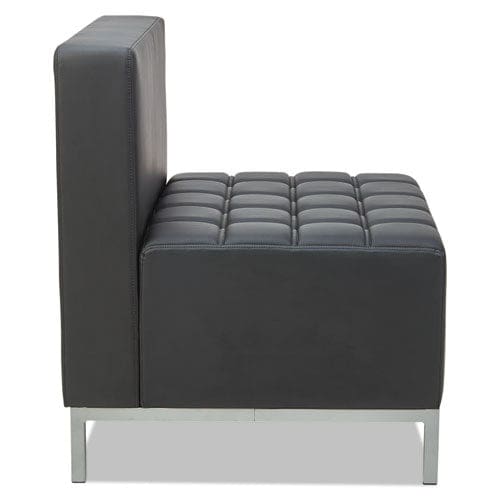 Alera Alera Qub Series Powered Armless L Sectional 26.38w X 26.38d X 30.5h Black - Furniture - Alera®