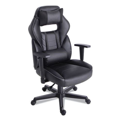 Alera Racing Style Ergonomic Gaming Chair Supports 275 Lb 15.91 To 19.8 Seat Height Black/gray Trim Seat/back Black/gray Base - Furniture -