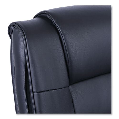 Alera Alera Ravino Big/tall High-back Bonded Leather Chair Headrest Supports 450 Lb 20.07 To 23.74 Seat Black Chrome Base - Furniture -