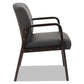 Alera Alera Reception Lounge Wl Series Guest Chair 24.21 X 24.8 X 32.67 Black Seat Black Back Espresso Base - Furniture - Alera®