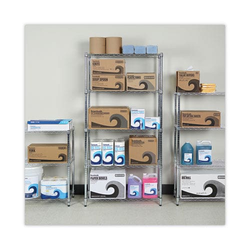 Alera Residential Wire Shelving Five-shelf 36w X 14d X 72h Silver - Office - Alera®