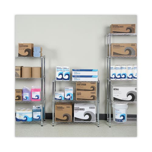 Alera Residential Wire Shelving Three-shelf 36w X 14d X 36h Silver - Office - Alera®