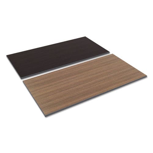 Alera Reversible Laminate Table Top Rectangular 59.38w X 29.5d Espresso/walnut - Furniture - Alera®