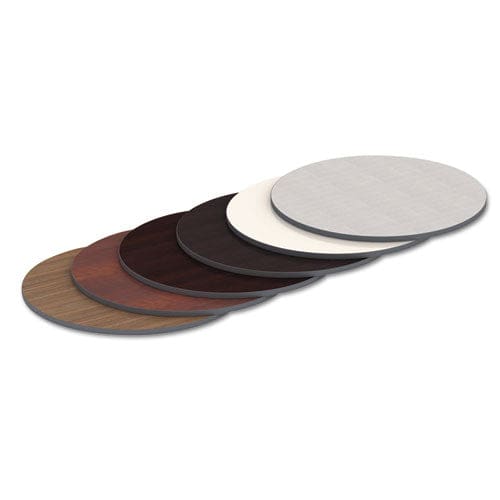 Alera Reversible Laminate Table Top Round 35.5 Diameter Espresso/walnut - Furniture - Alera®