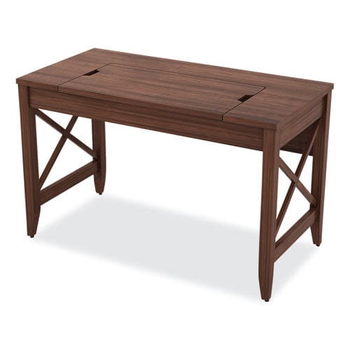 Alera Sit-to-stand Table Desk 47.25 X 23.63 X 29.5 To 43.75 Modern Walnut - Furniture - Alera®