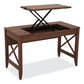 Alera Sit-to-stand Table Desk 47.25 X 23.63 X 29.5 To 43.75 Modern Walnut - Furniture - Alera®