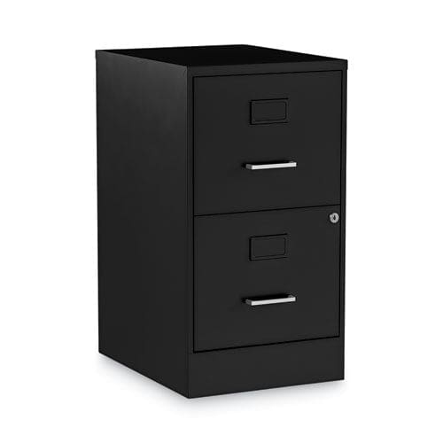 Alera Soho Vertical File Cabinet 2 Drawers: File/file Letter Black 14 X 18 X 24.1 - Furniture - Alera®