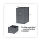 Alera Soho Vertical File Cabinet 2 Drawers: File/file Letter Charcoal 14 X 18 X 24.1 - Furniture - Alera®