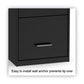 Alera Soho Vertical File Cabinet 3 Drawers: File/file/file Letter Black 14 X 18 X 34.9 - Furniture - Alera®