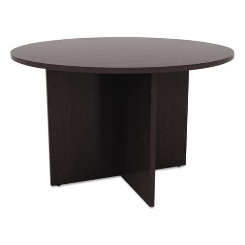 Alera Alera Valencia Round Conference Table With Legs 42 Diameter X 29.5h Espresso - Furniture - Alera®