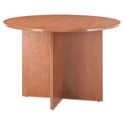 Alera Alera Valencia Round Conference Table With Legs 42 Diameter X 29.5h Medium Cherry - Furniture - Alera®